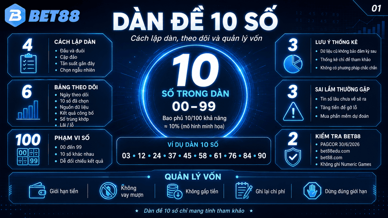 Dàn Đề 10 Số – Cách Lập Dàn, Theo Dõi Và Quản Lý Vốn - GOJIXE