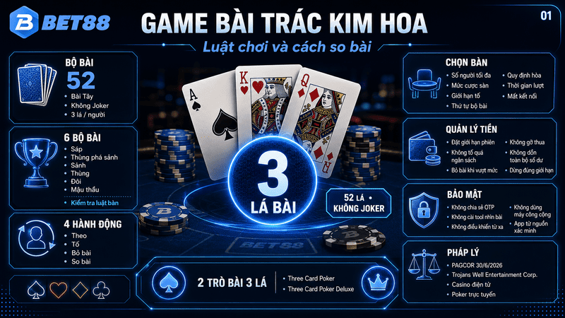 Game Bài Trác Kim Hoa – Luật Chơi Và Cách So Bài - GOJIXE
