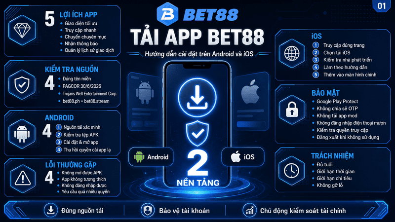 Tải App BET88 Cho Android, iOS – Hướng Dẫn Cài Đặt - GOJIXE